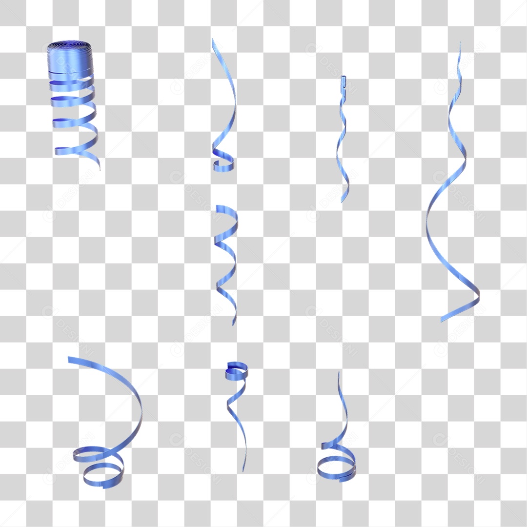 Fitas Enfeites Confetes Decorações Carnaval PNG Transparente