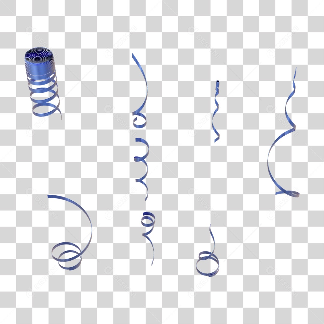 Fitas Enfeites Confetes Decorações Carnaval PNG Transparente