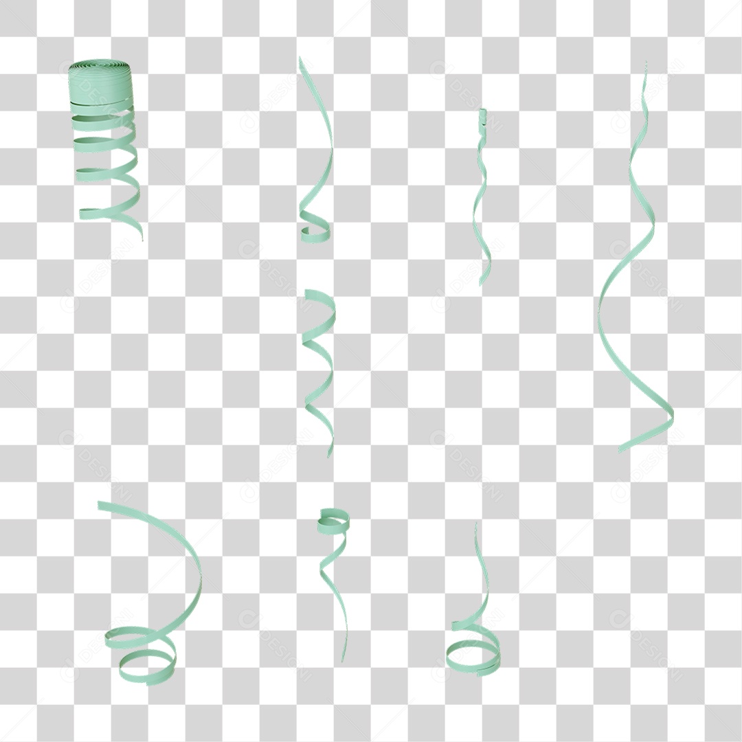 Fitas Enfeites Confetes Decorações Carnaval PNG Transparente