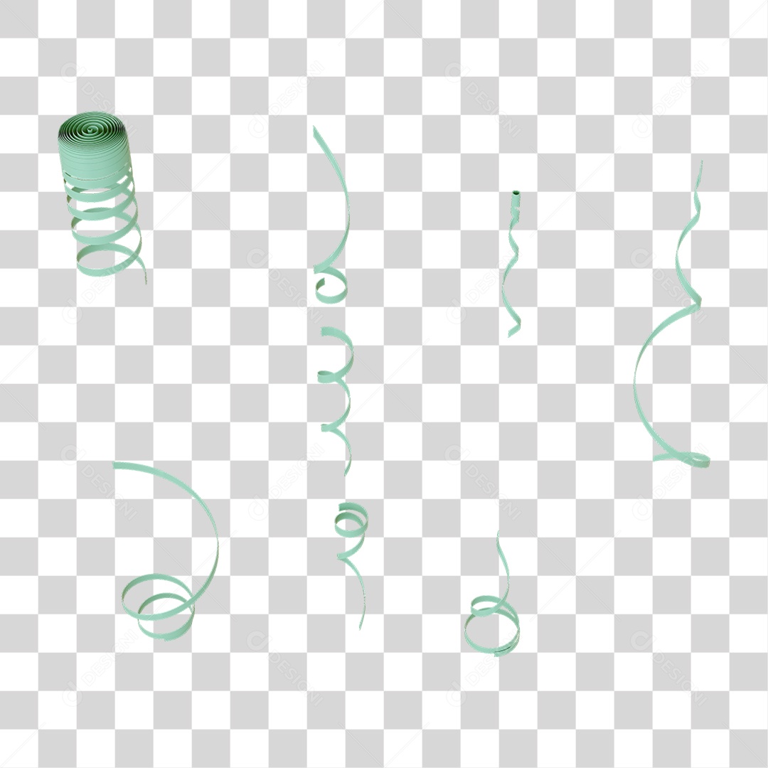 Fitas Enfeites Confetes Decorações Carnaval PNG Transparente