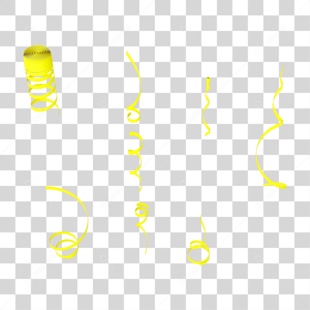 Fitas Enfeites Confetes Decorações Carnaval PNG Transparente