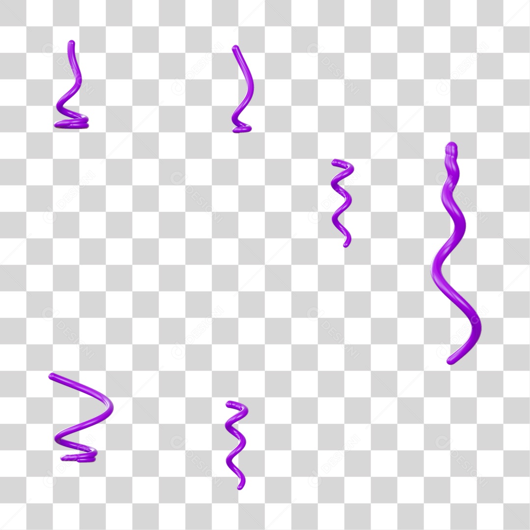 Fitas Enfeites Confetes Decorações Carnaval PNG Transparente