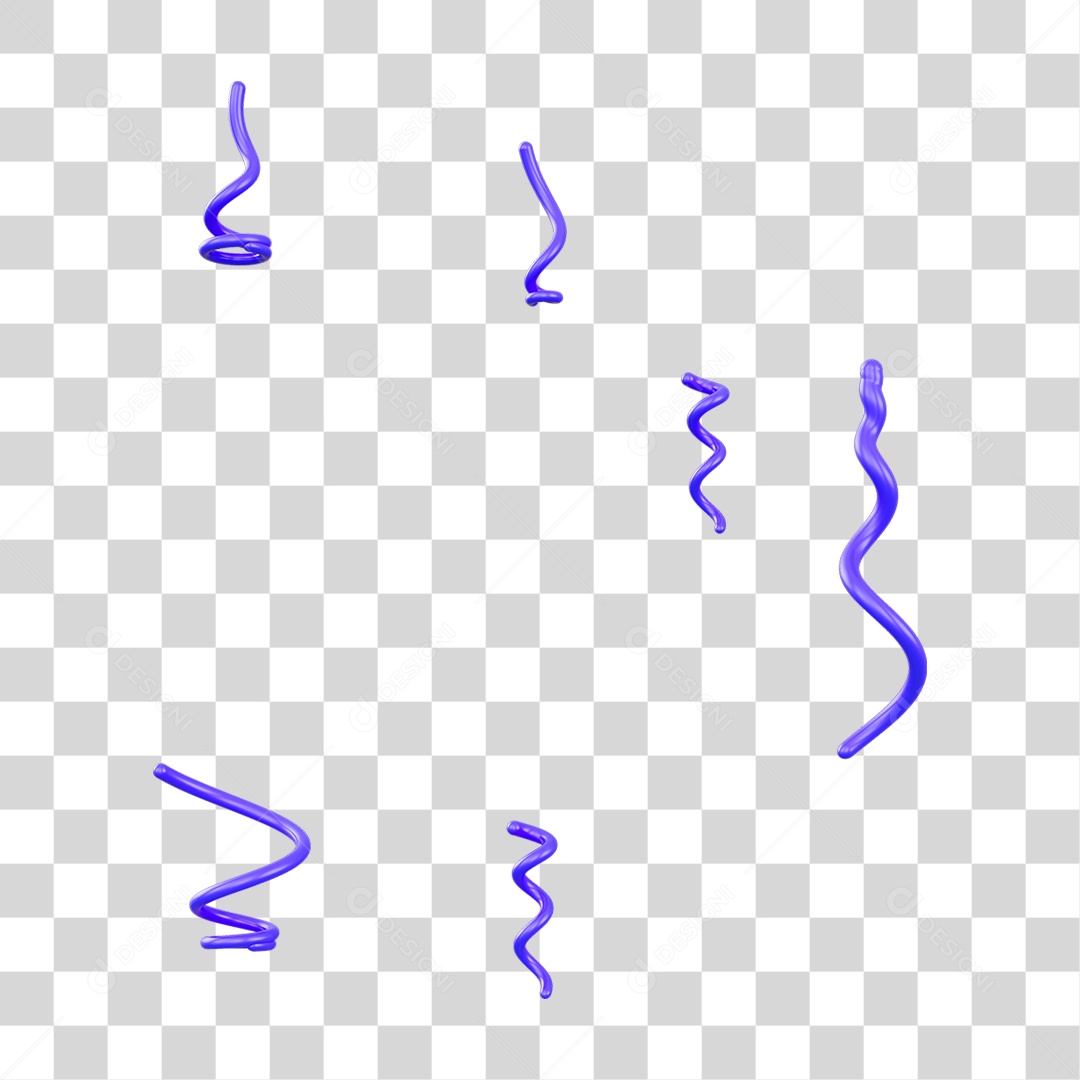 Fitas Enfeites Confetes Decorações Carnaval PNG Transparente