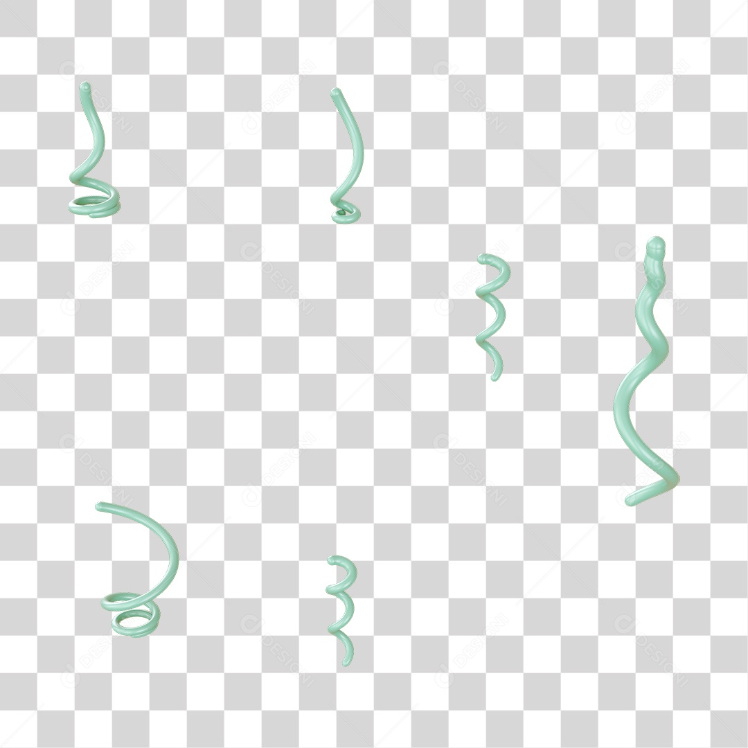 Fitas Enfeites Confetes Decorações Carnaval PNG Transparente