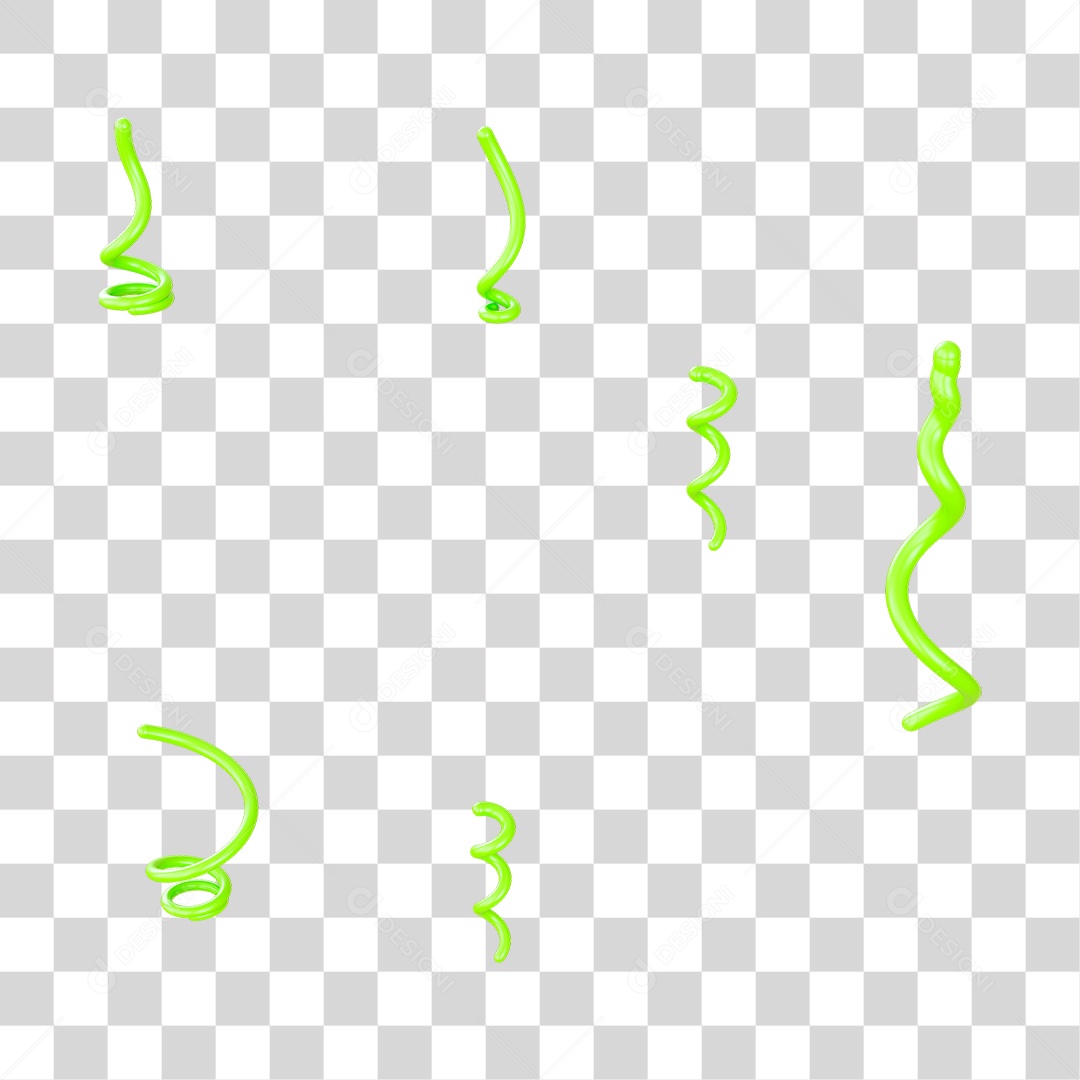 Fitas Enfeites Confetes Decorações Carnaval PNG Transparente