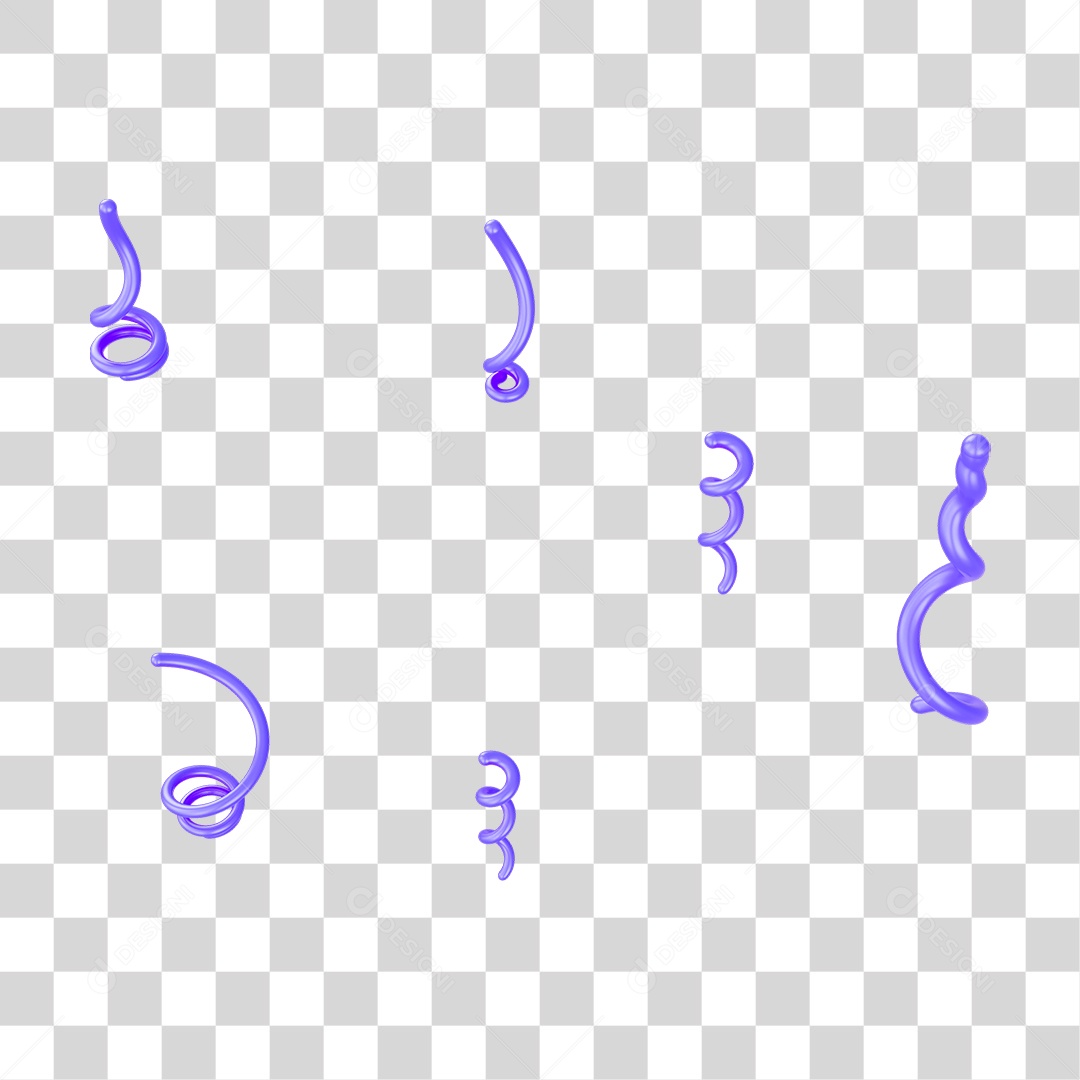 Fitas Enfeites Confetes Decorações Carnaval PNG Transparente