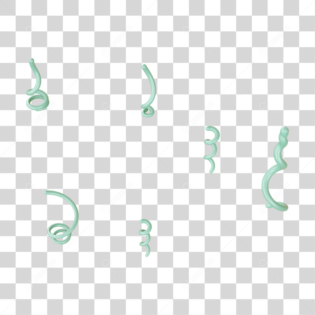 Fitas Enfeites Confetes Decorações Carnaval PNG Transparente