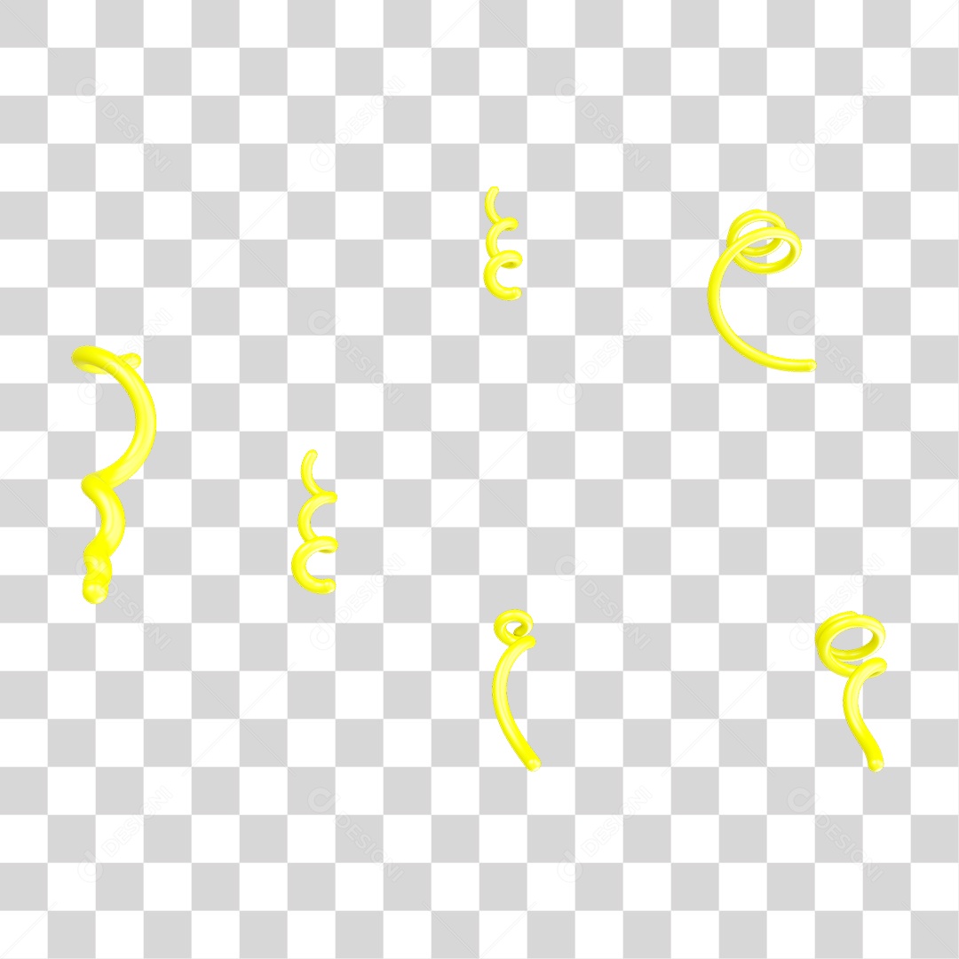 Fitas Enfeites Confetes Decorações Carnaval PNG Transparente