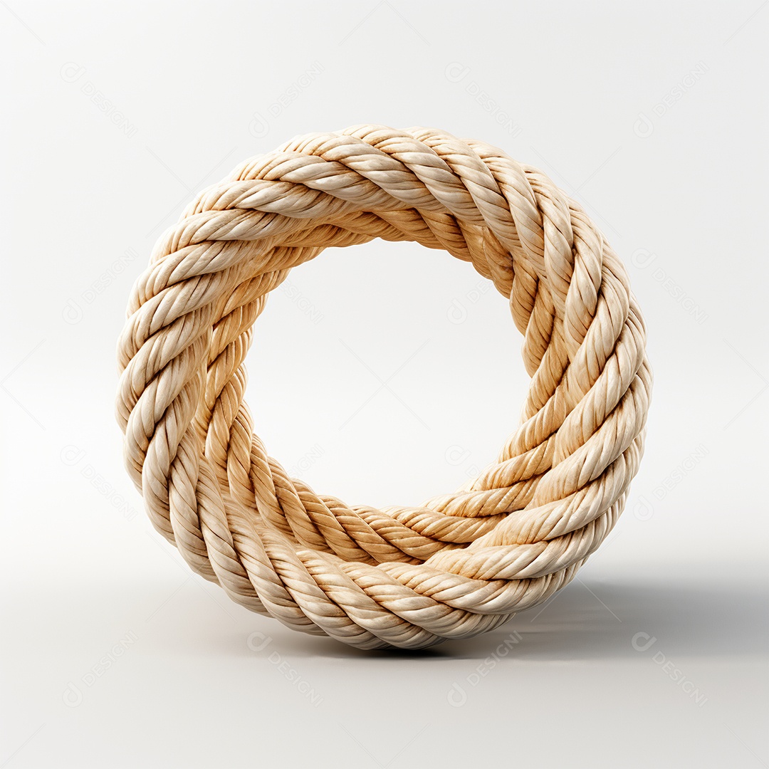 Novelo de corda em fundo branco