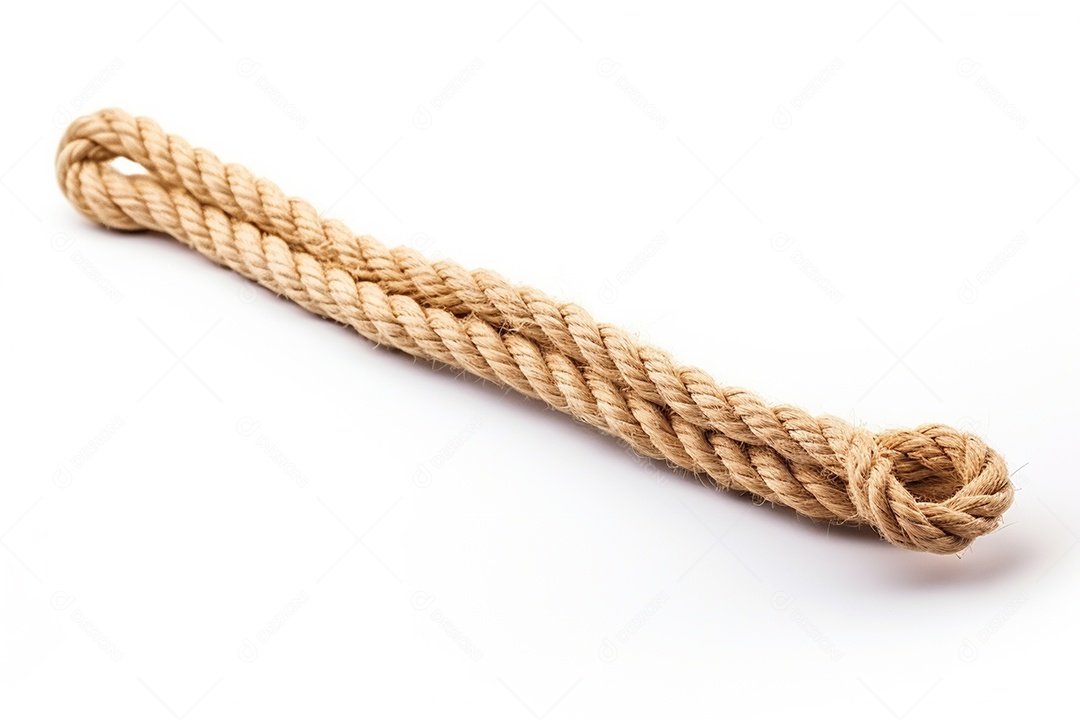 Nó de corda em fundo branco