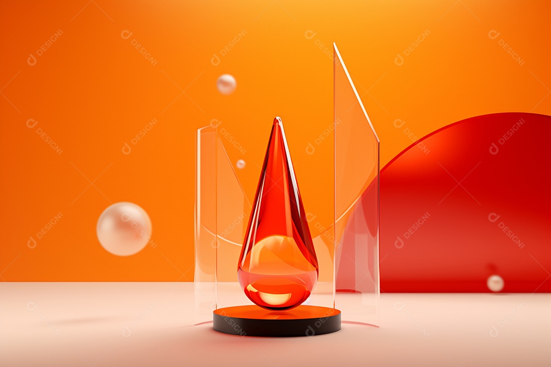 Background forma abstrata de vidro