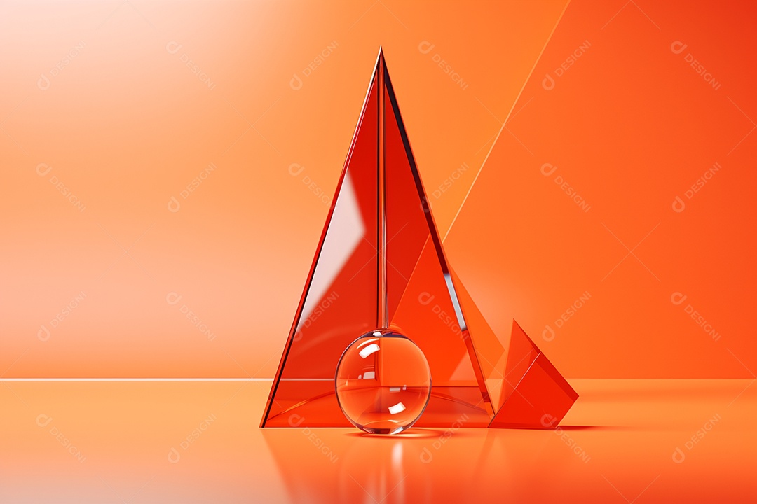 Background forma abstrata de vidro