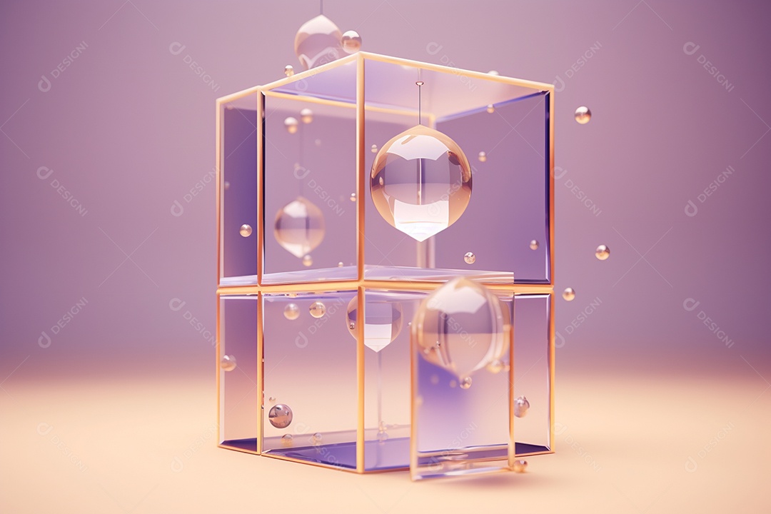 Background forma abstrata de vidro