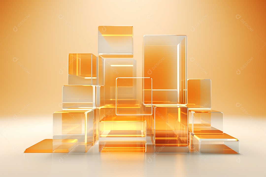 Background forma abstrata de vidro