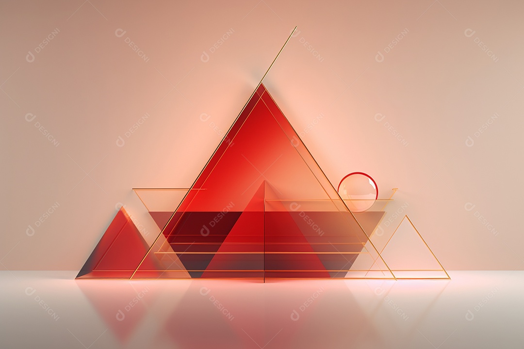 Background forma abstrata de vidro