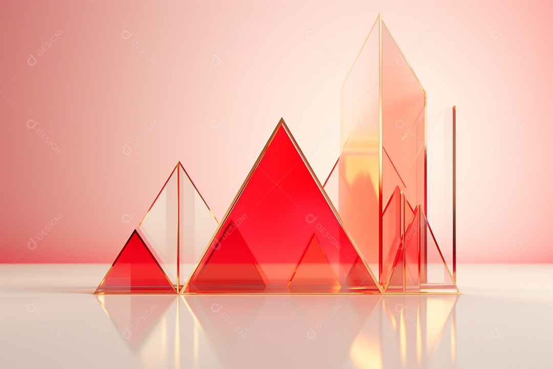 Background forma abstrata de vidro