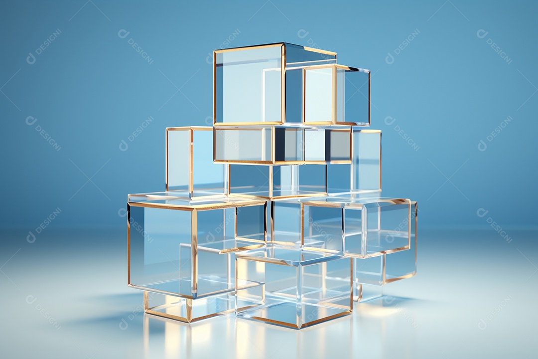 Background forma abstrata de vidro