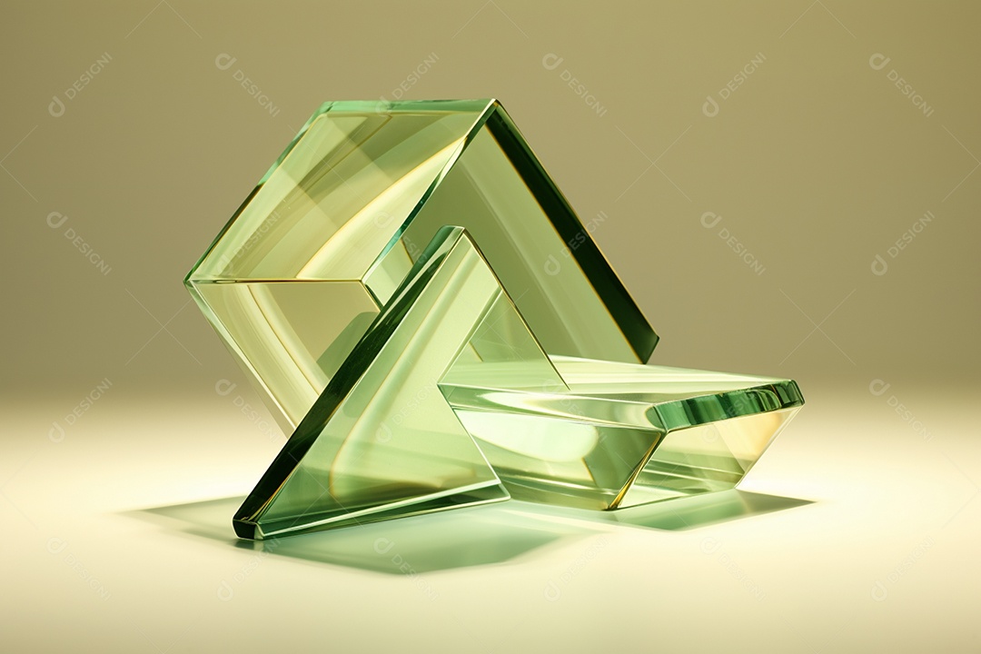 Background forma abstrata de vidro