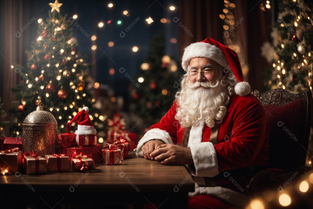 Papai Noel e árvore de natal