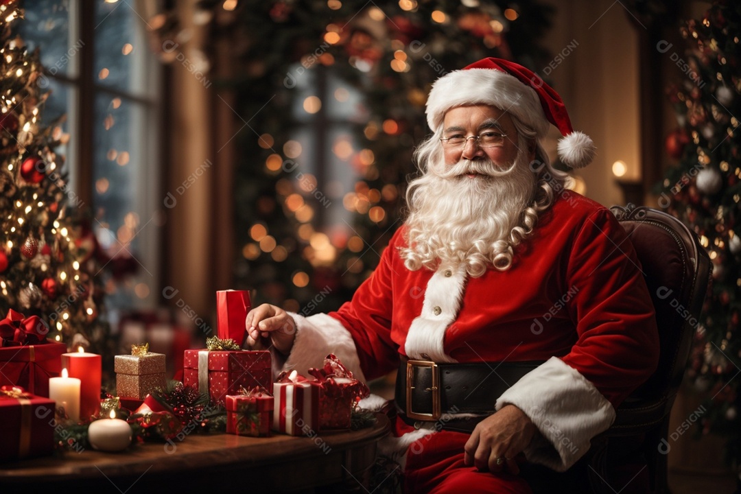 Papai Noel e árvore de natal