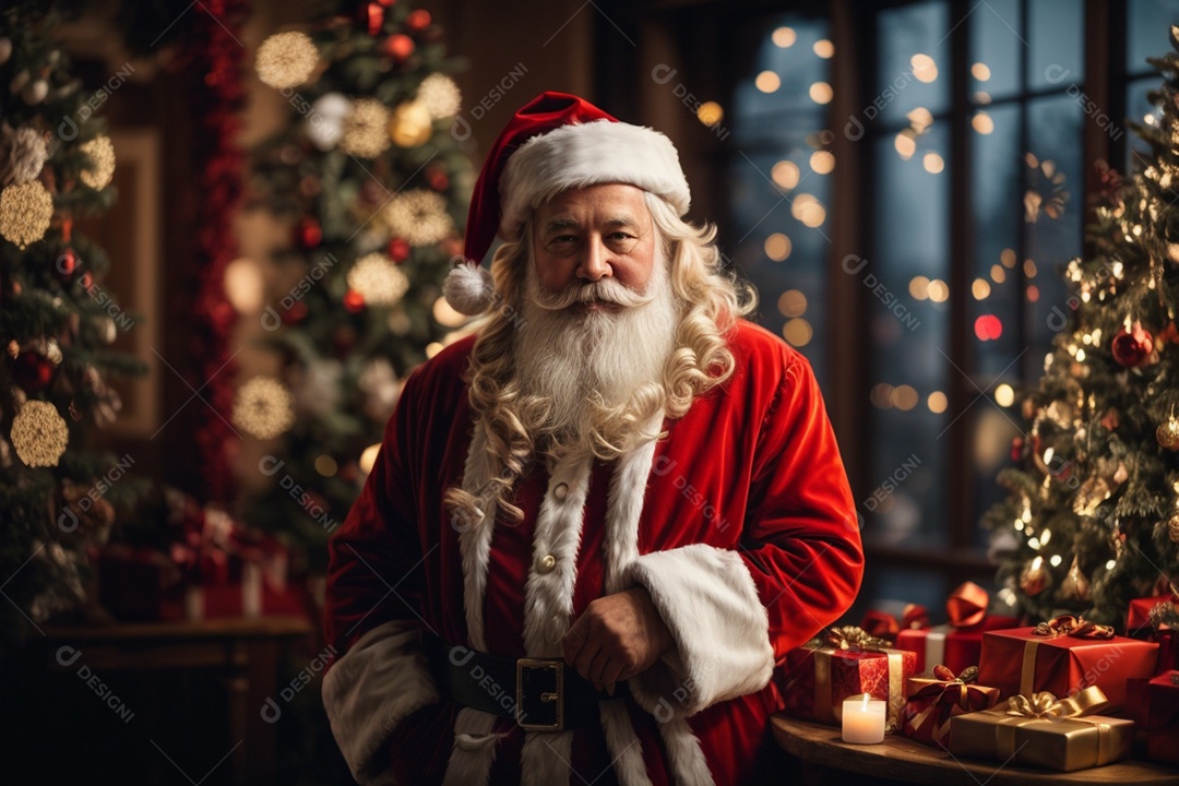 Papai Noel e árvore de natal