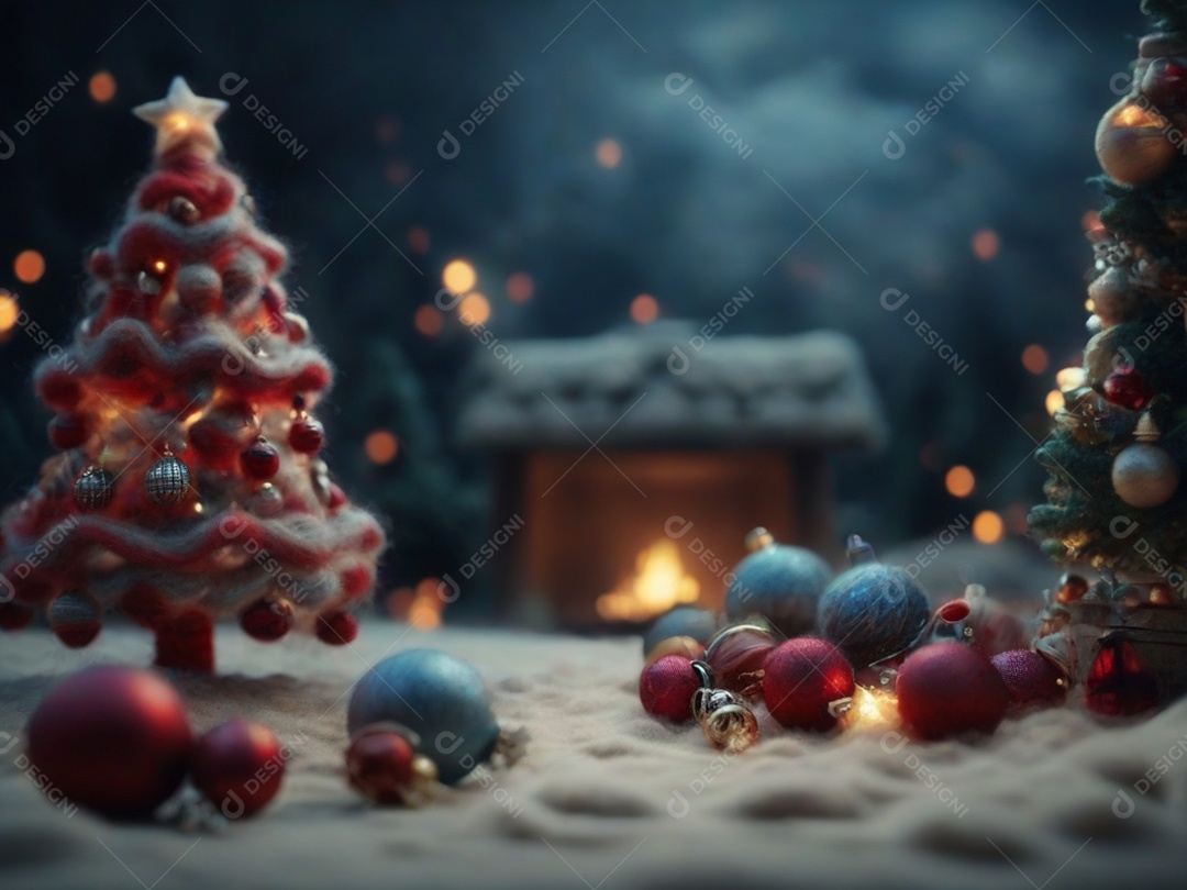 Background Enfeites de Natal