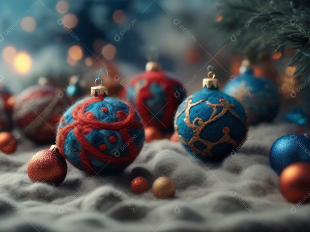 Background Enfeites de Natal