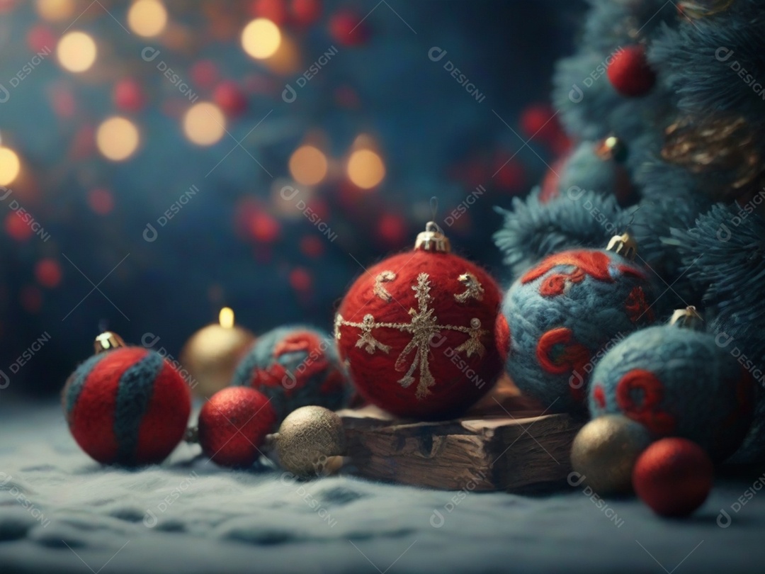 Background Enfeites de Natal