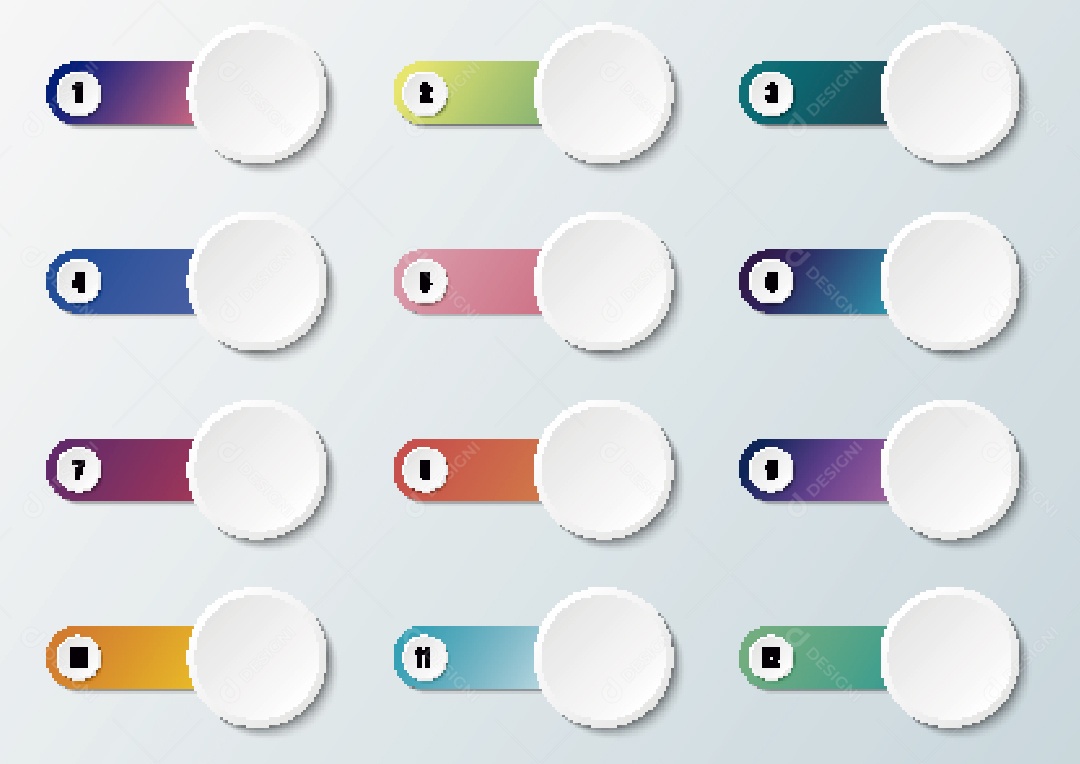 Conjunto de Rótulo Ilustração Vetor EPS