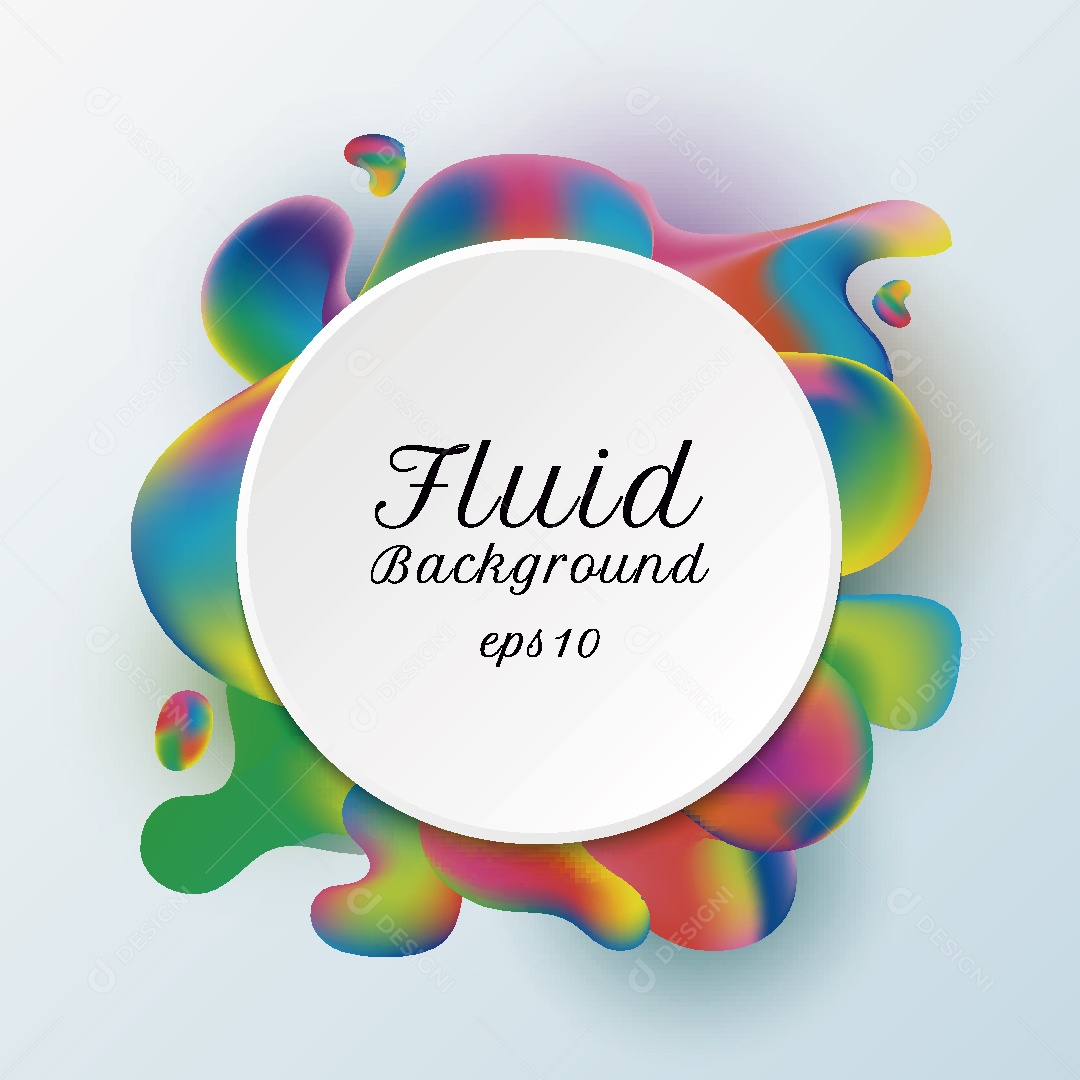 Background Fluido Ilustração Vetor EPS