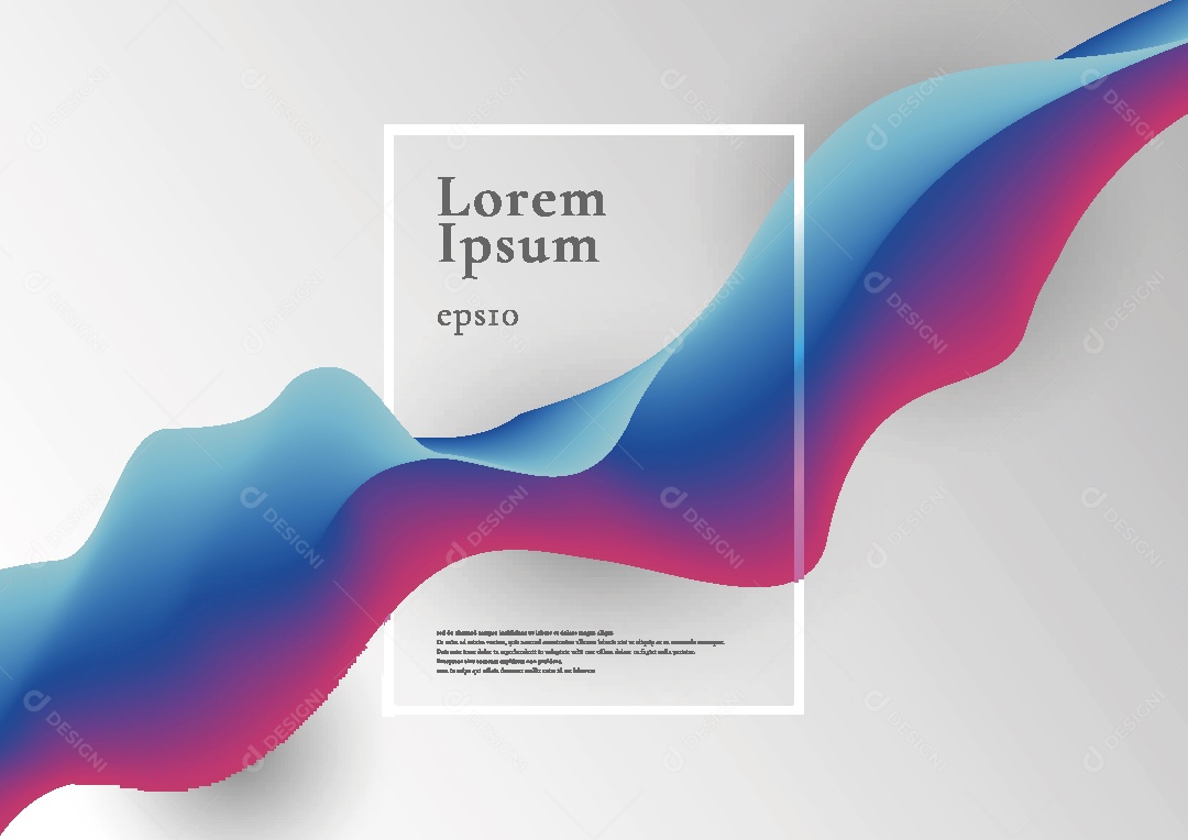 Background Ondulado Ilustração Vetor EPS