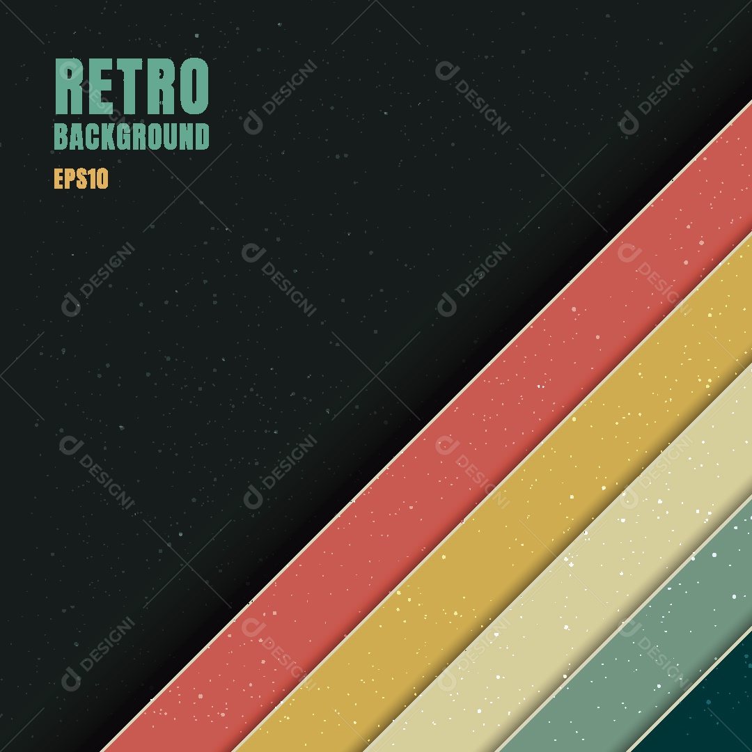 Background Retrô Abstrato Ilustração Vetor EPS