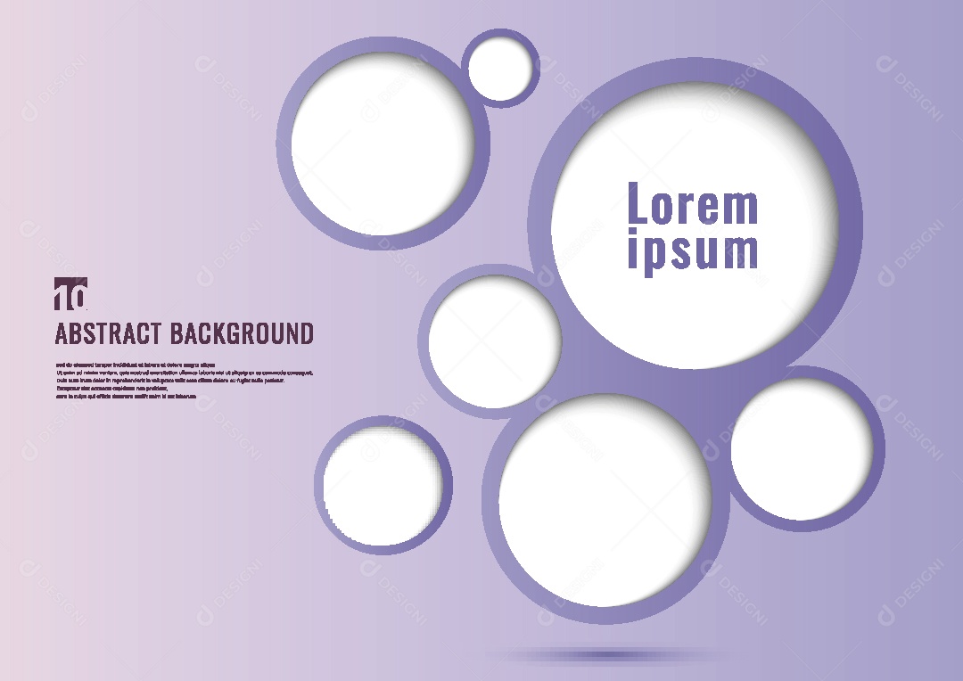 Background de Círculos Ilustração Vetor EPS