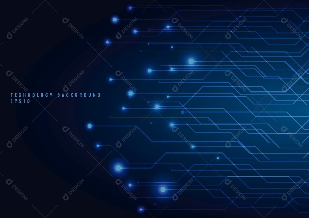 Background Tecnológico Ilustração Vetor EPS