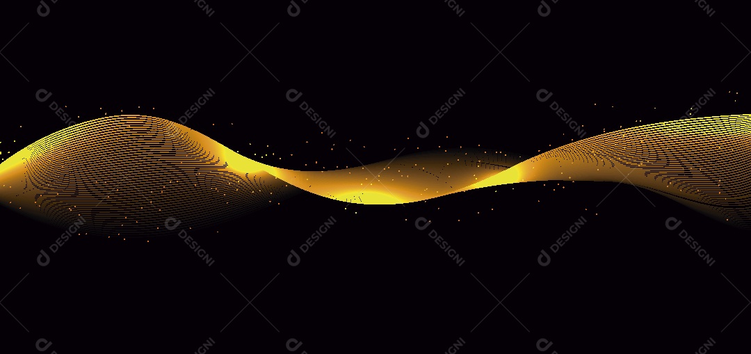 Background Ondulado Ilustração Vetor EPS