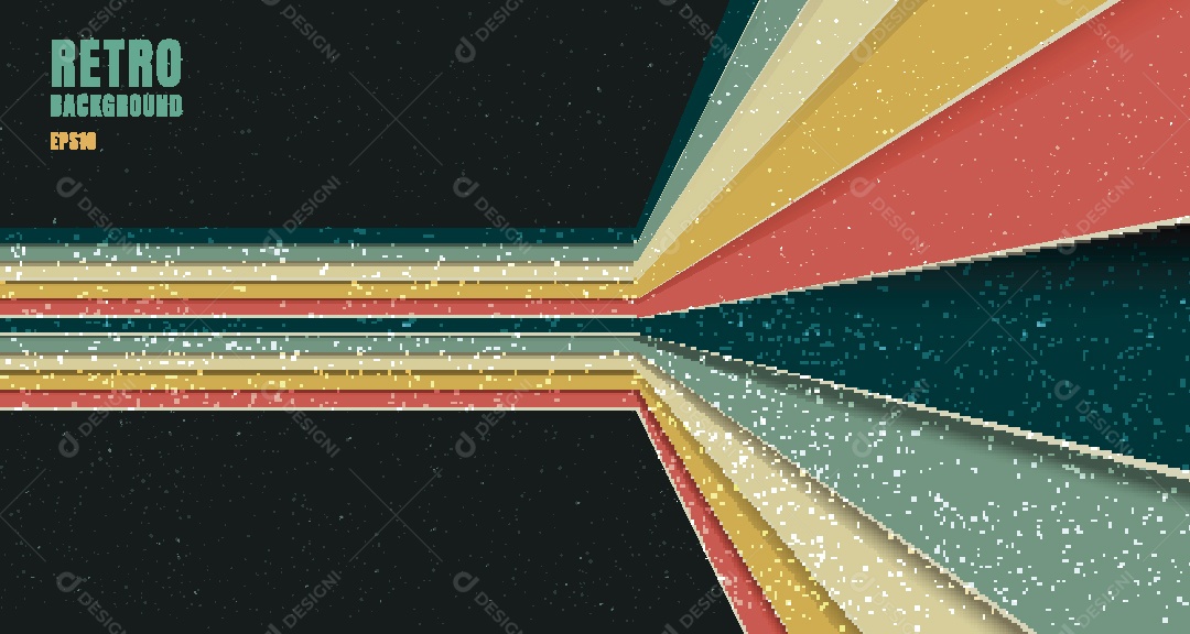 Background Retrô Abstrato Ilustração Vetor EPS