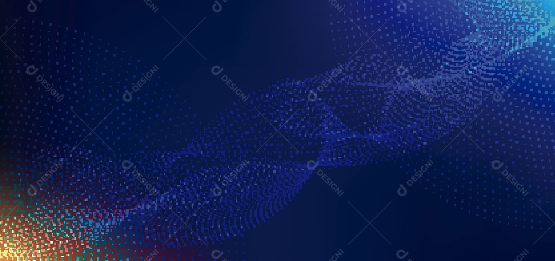 Background Ondulado Ilustração Vetor EPS