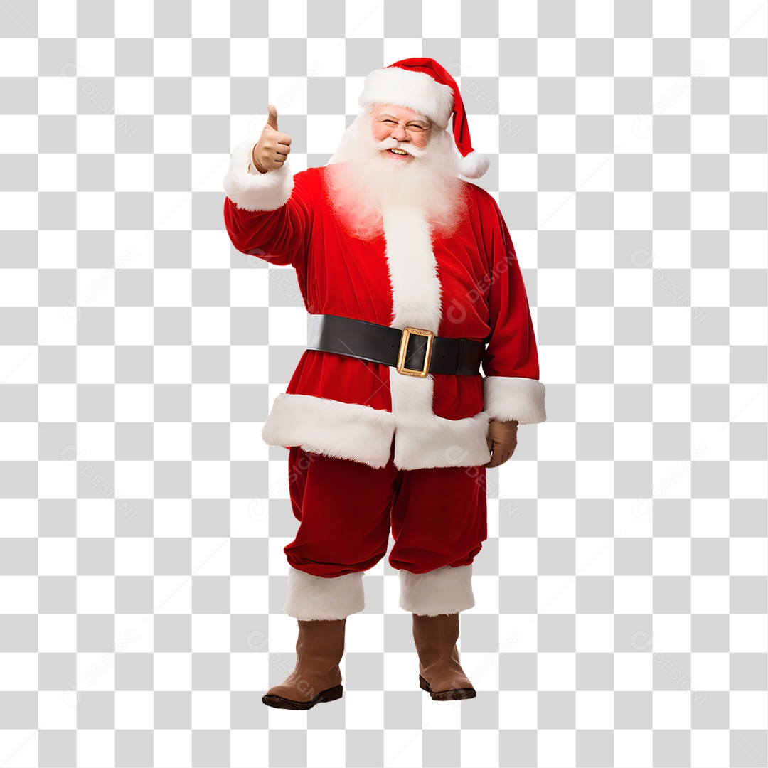 Papai Noel Final de Ano Natal PNG Transparente