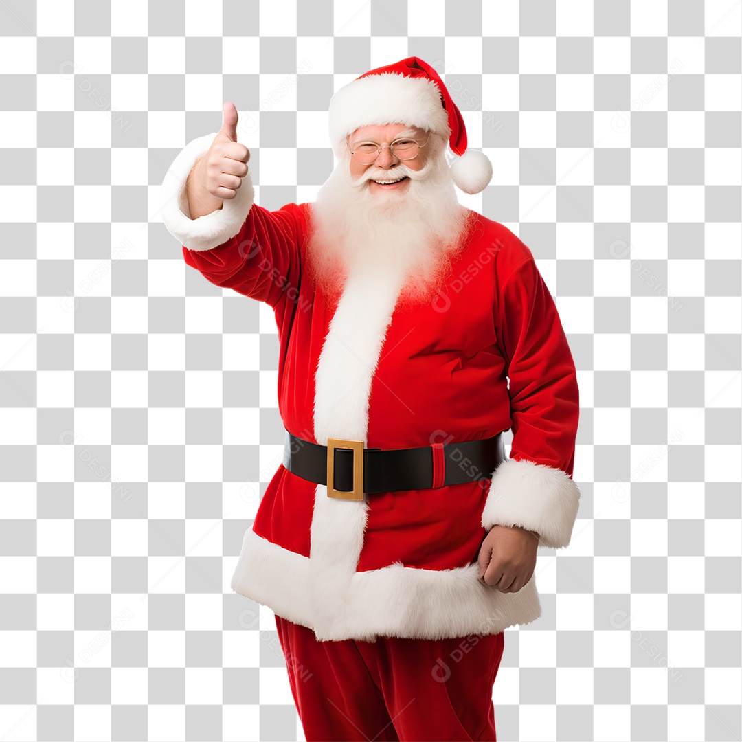 Papai Noel Final de Ano Natal PNG Transparente