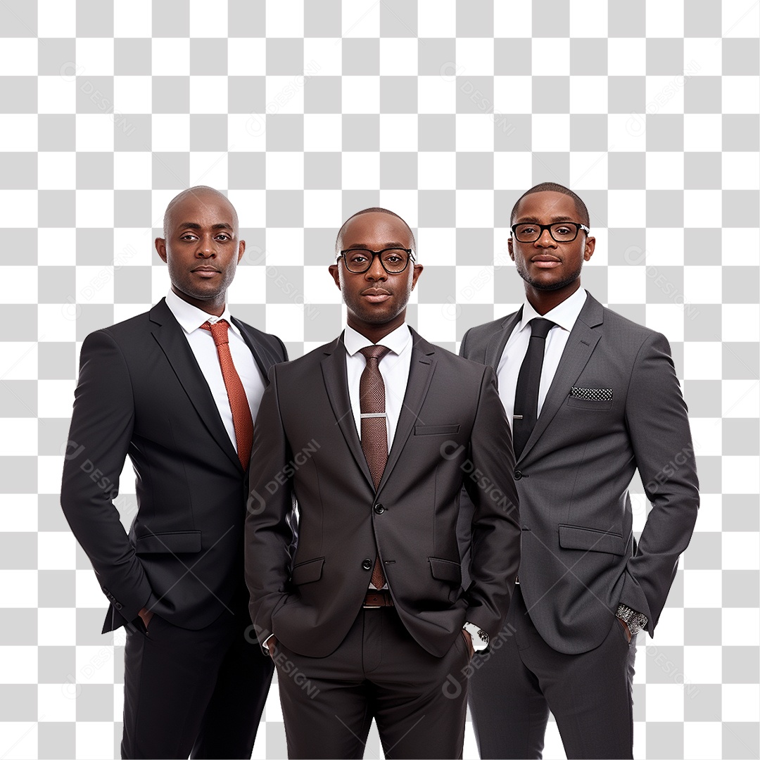 Homens Empresários de Terno PNG Transparente