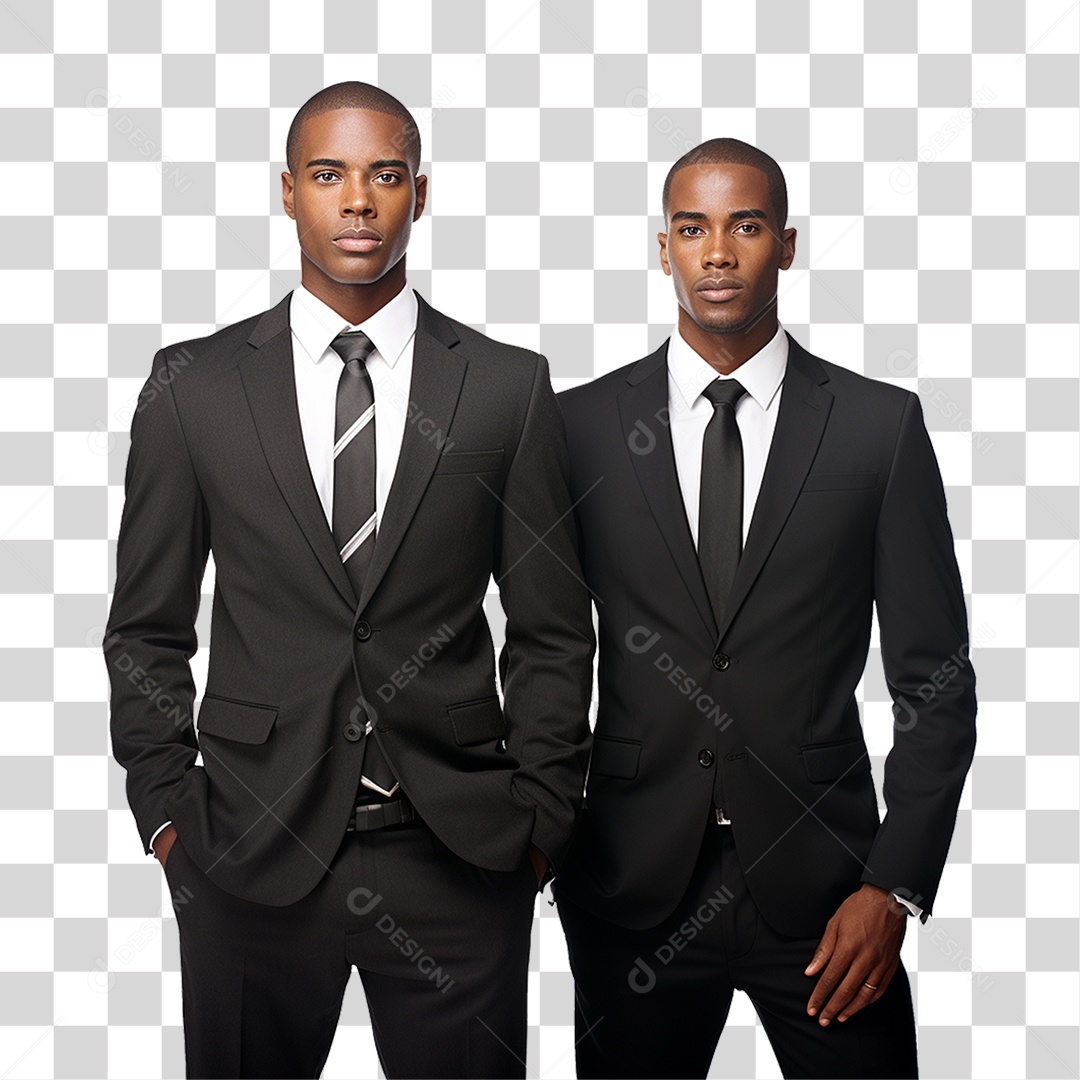Homens Empresários de Terno PNG Transparente