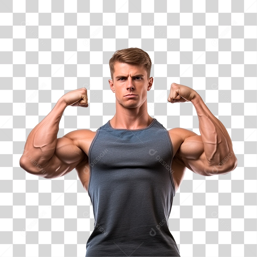 Homem Musculoso PNG Transparente