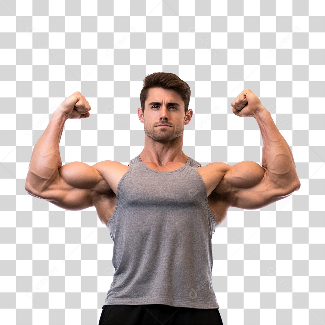 Homem Musculoso PNG Transparente