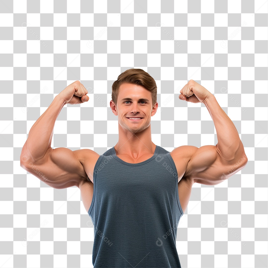 Homem Musculoso PNG Transparente
