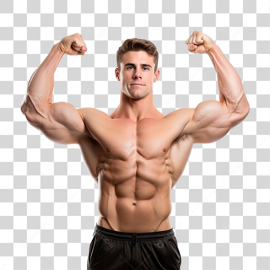 Homem Musculoso PNG Transparente