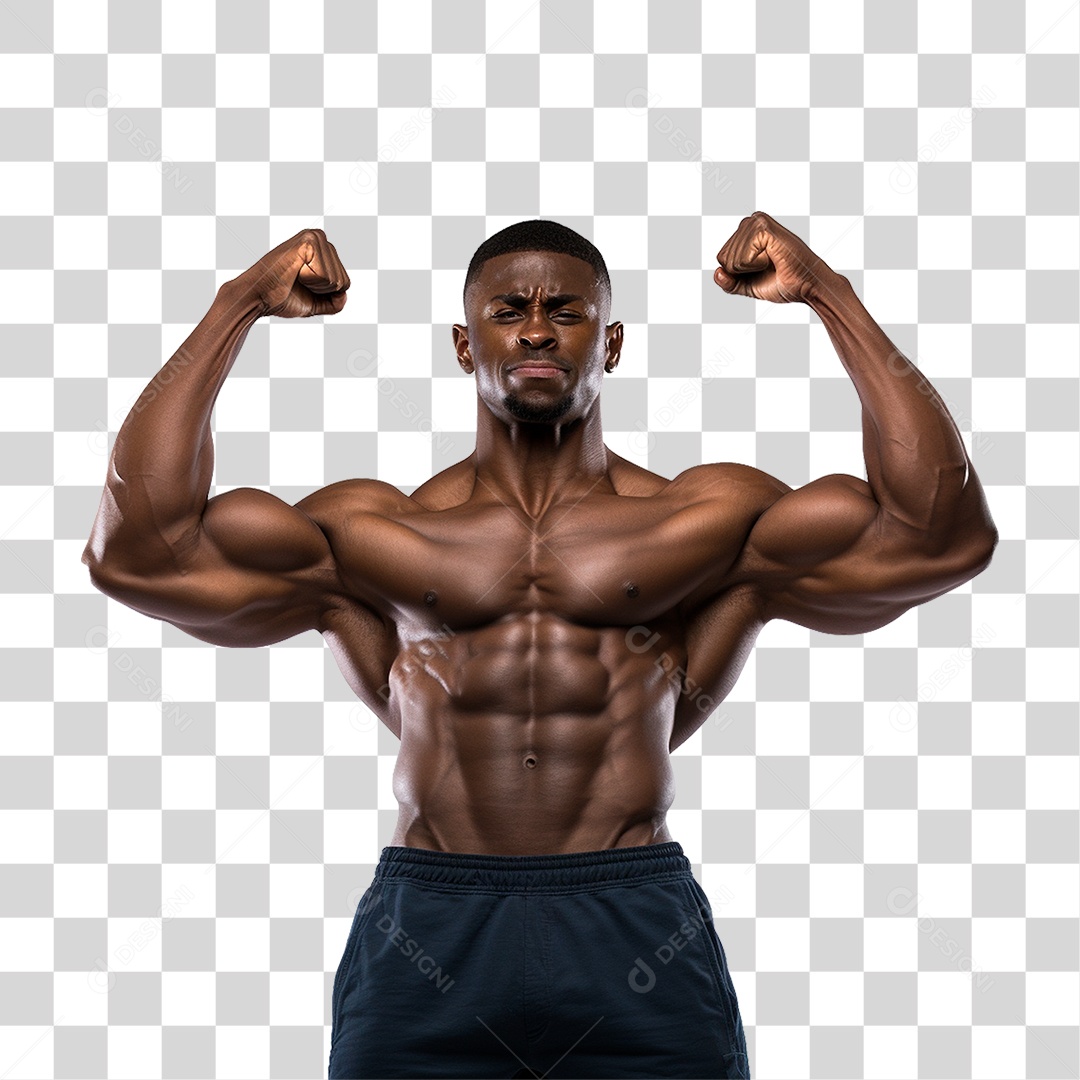 Homem Musculoso PNG Transparente