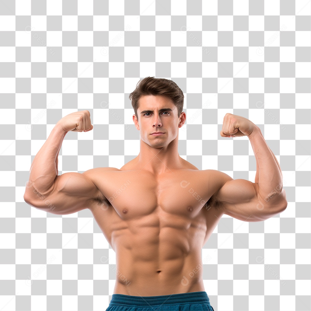 Homem Musculoso PNG Transparente