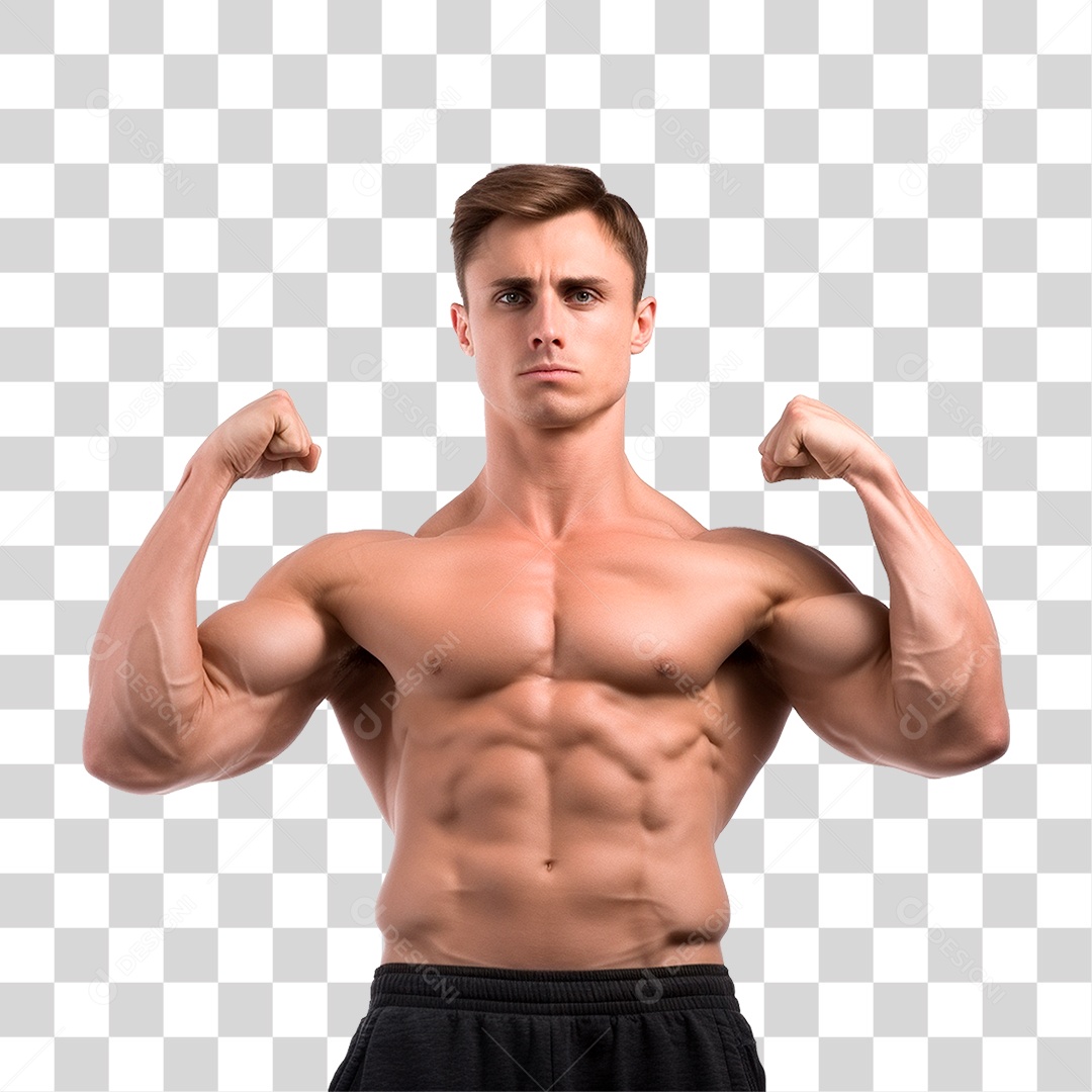 Homem Musculoso PNG Transparente