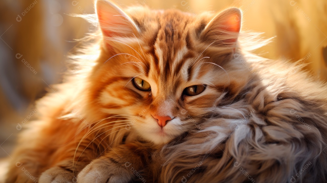 Gatinhos fofos deitado.