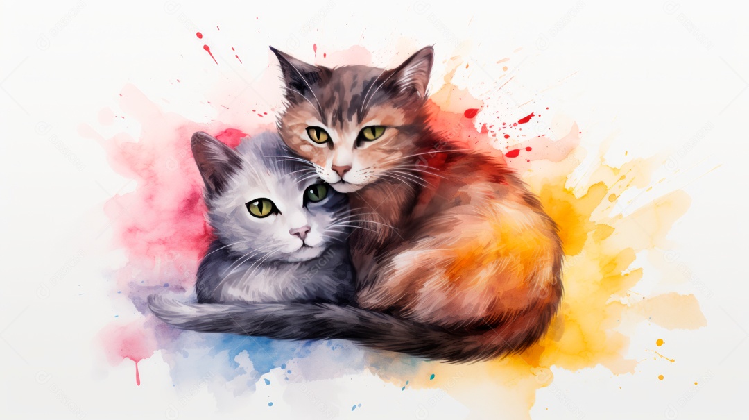 Gatinhos fofos deitado.